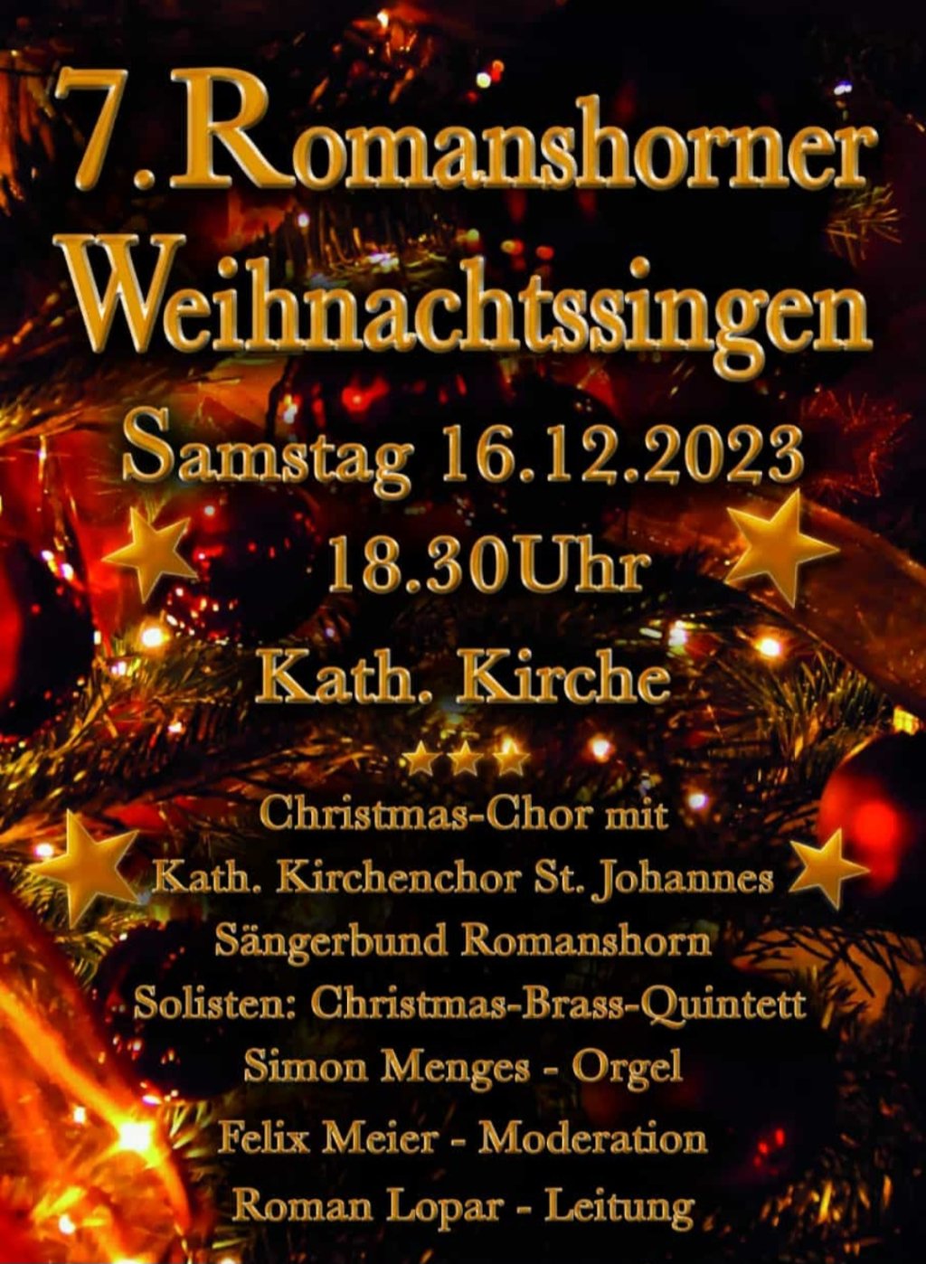 Flyer Weihnachtssingen Romanshorn